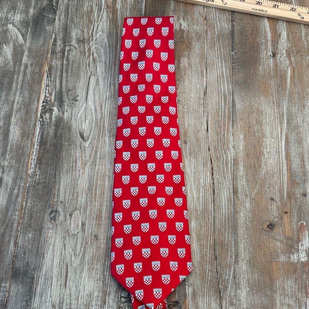 Richmond Red and White Shield Pattern Tie